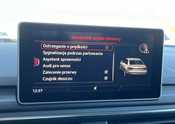 Audi A4 cena 105900 przebieg: 115380, rok produkcji 2018 z Józefów małe 301